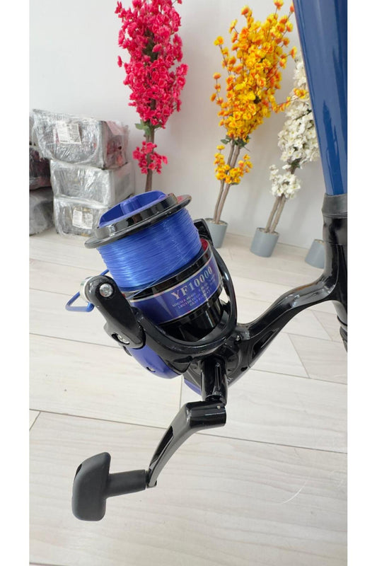 GALATA SERİSİ 10.000 lik Makine (12-16 kg Drag)-Ares 390 cm 100-250 Gr Teleskopik Surf Olta Kamışı - Uzak Atış Ustası-HIZLI SARIM 10 ADET ÇARARİ HEDİYE 2
