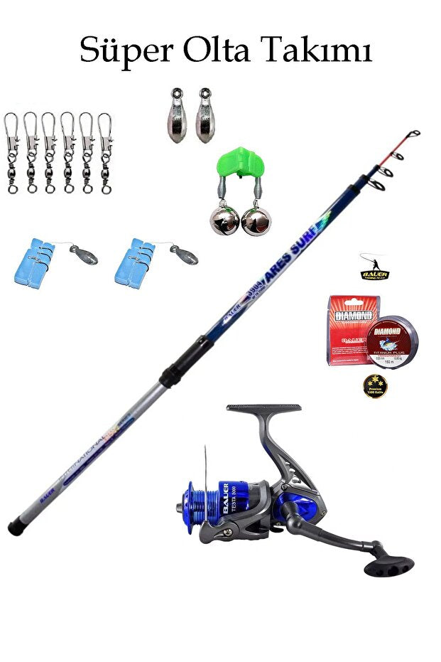 Oltamix Süper Olta Takımı Bauer Ares 390 - Bauer Testa 6000