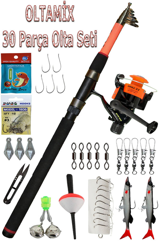 50 Parça Olta Seti 240 CM Kamış YS5000 Makine