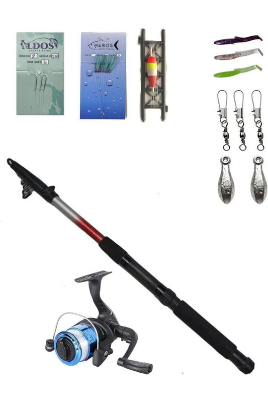 180 Cm Kamış Makina Olta Seti, Tam Takım, Çocuk Olta Seti Hobi Kıyı Set