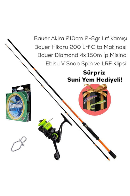 Hikaru Akira Lrf Seti Sürpriz Hediyeli Ekonomik Olta Takımı