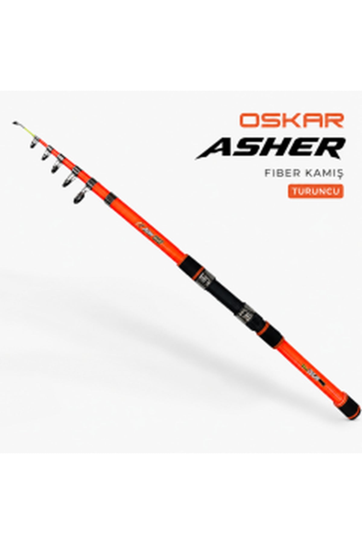 Oskar Asher 3m Teleskopik Olta Kamışı ve Multi 5 Bilyalı Misina Sarılı Makine Color Olta Seti 2