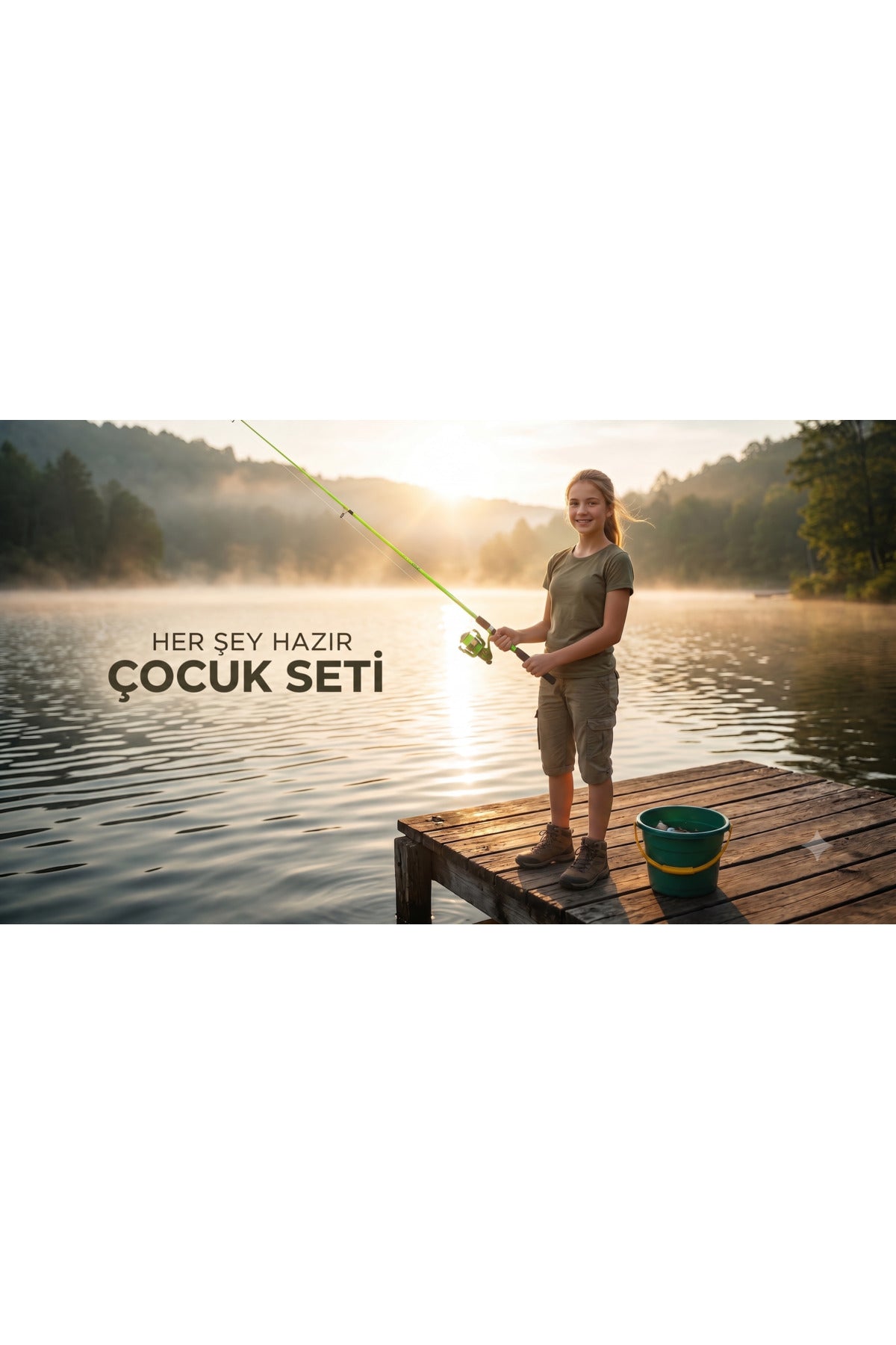 GENÇ OLTA TAKIM 75-150 GR ATARLI FULL SET TAŞIMA ÇANTASI DAHİL HAZIR SET -YEŞİL UYUMU- TURUNCU KAMIŞ TURUNCU MAKARA 100 adet Solunca Yem Hediye 6