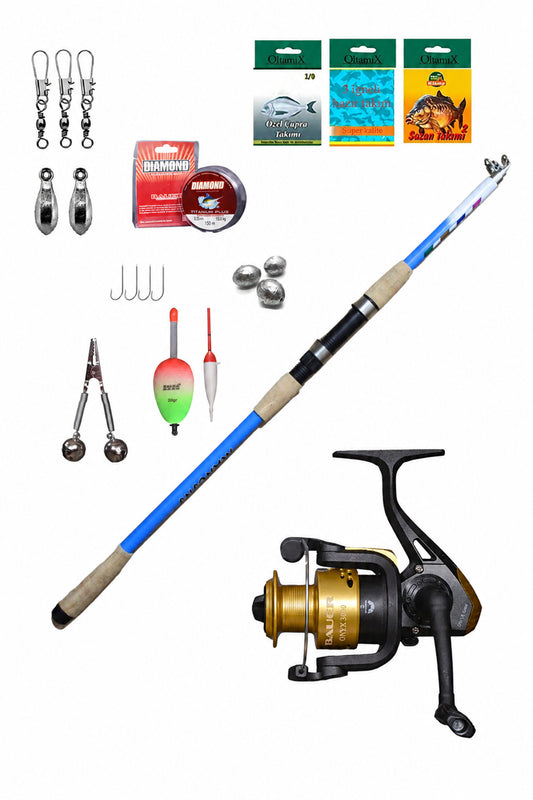 Bauer Hazır Olta Takım Seti 300 Cm Kamış - Bauer Onyx 3000 Makina 1
