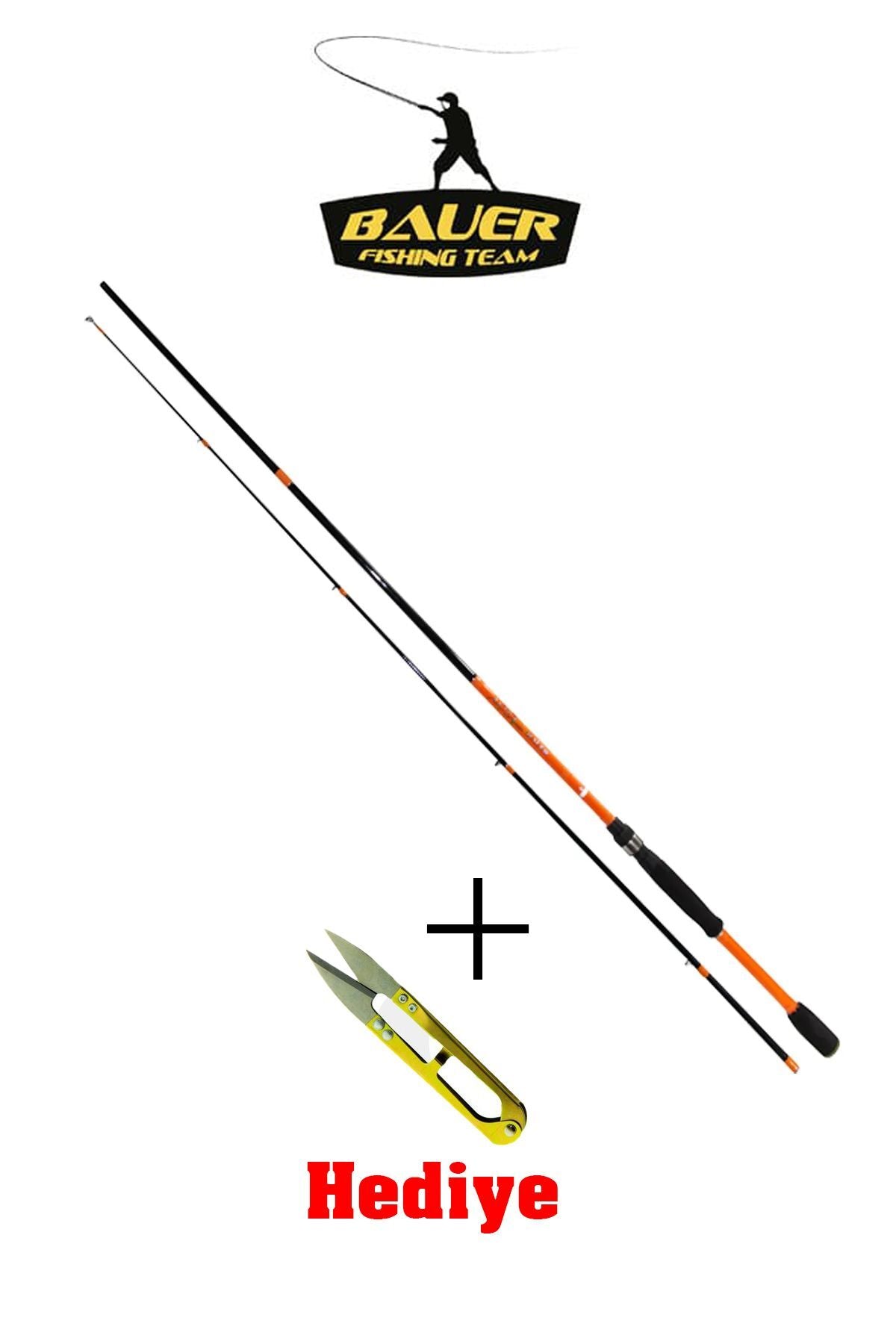 BAUER Akıra 210 2-8 Gr Spin Lrf Kamışı + Demir Makas