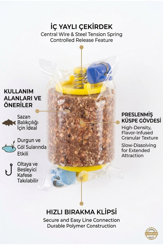 Pratik Yaylı Sazan Küspesi - Yavaş Çözünen Pres Balık Yemi 1