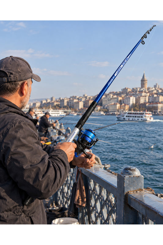 GALATA SERİSİ 10.000 lik Makine (12-16 kg Drag)-Ares 420 cm 100-250 Gr Teleskopik Surf Olta Kamışı - 10 ADET ÇARARİ HEDİYE Uzak Atış Ustası-HIZLI SARIM 2