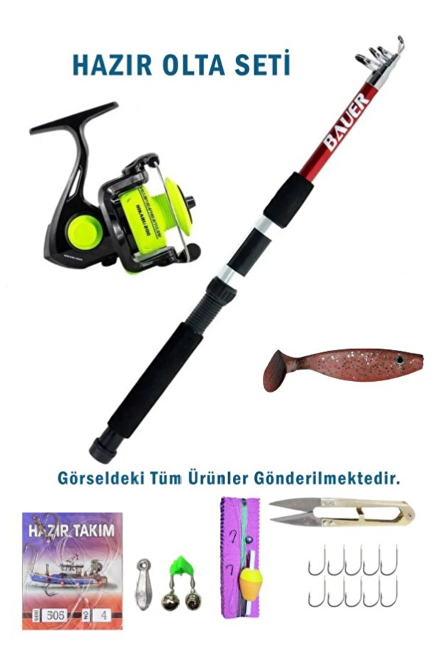 180 Cm Kamış Makina Set