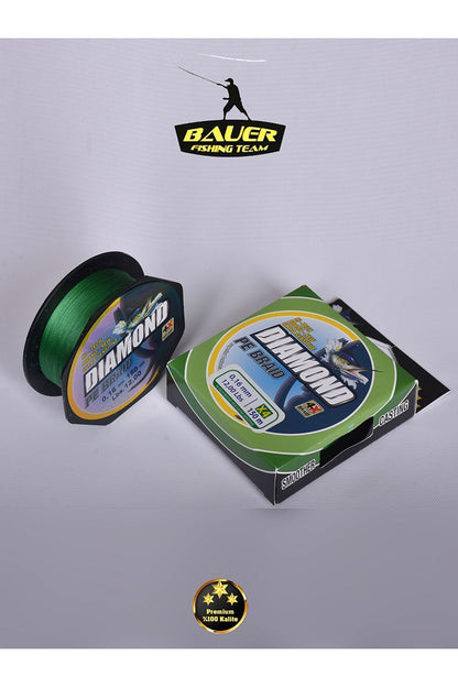 BAUER DIAMOND Pe Braid 4x 150 Metre Ip Misina Süper Kaliteli 3