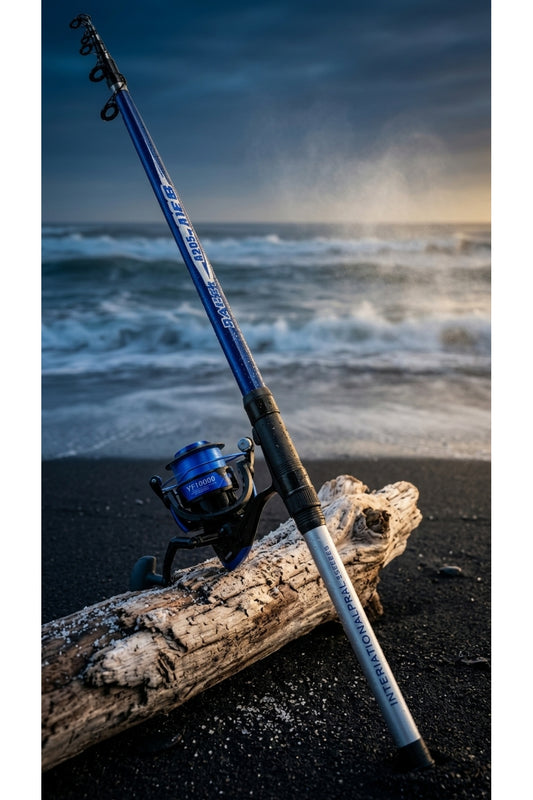 GALATA SERİSİ 10.000 lik Makine (12-16 kg Drag)-Ares 420 cm 100-250 Gr Teleskopik Surf Olta Kamışı - 10 ADET ÇARARİ HEDİYE Uzak Atış Ustası-HIZLI SARIM 1