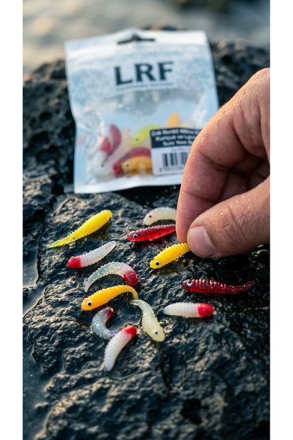 Çok Renkli Mikro Silikon Kurtçuk ve Larva LRF Suni Yem Seti 3